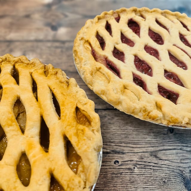 Seasonal Fruit Jam Pie.